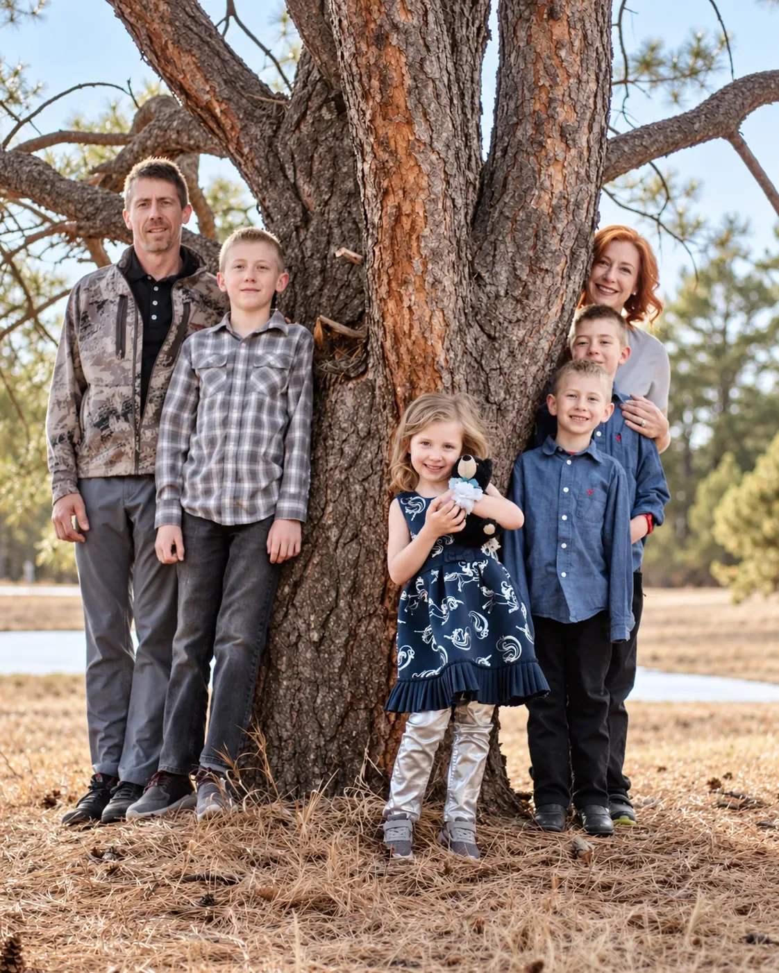 Family Photo At Ranch at Pinnacle K9.