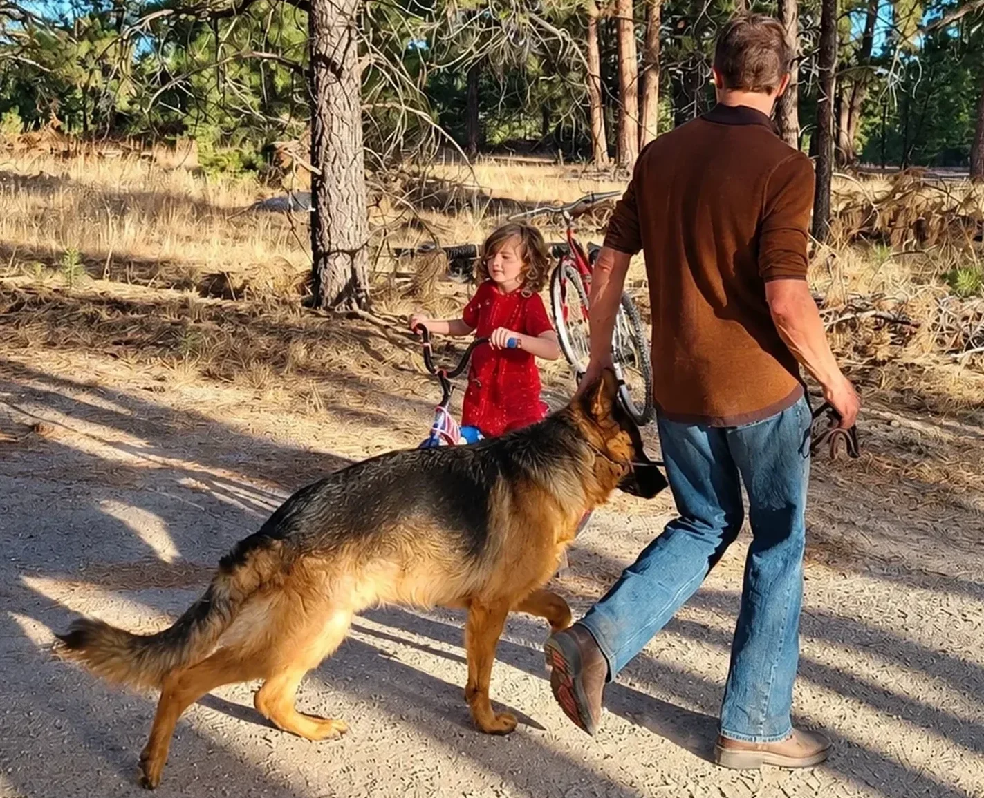 Handler And Dog Ranch Trail at Pinnacle K9.