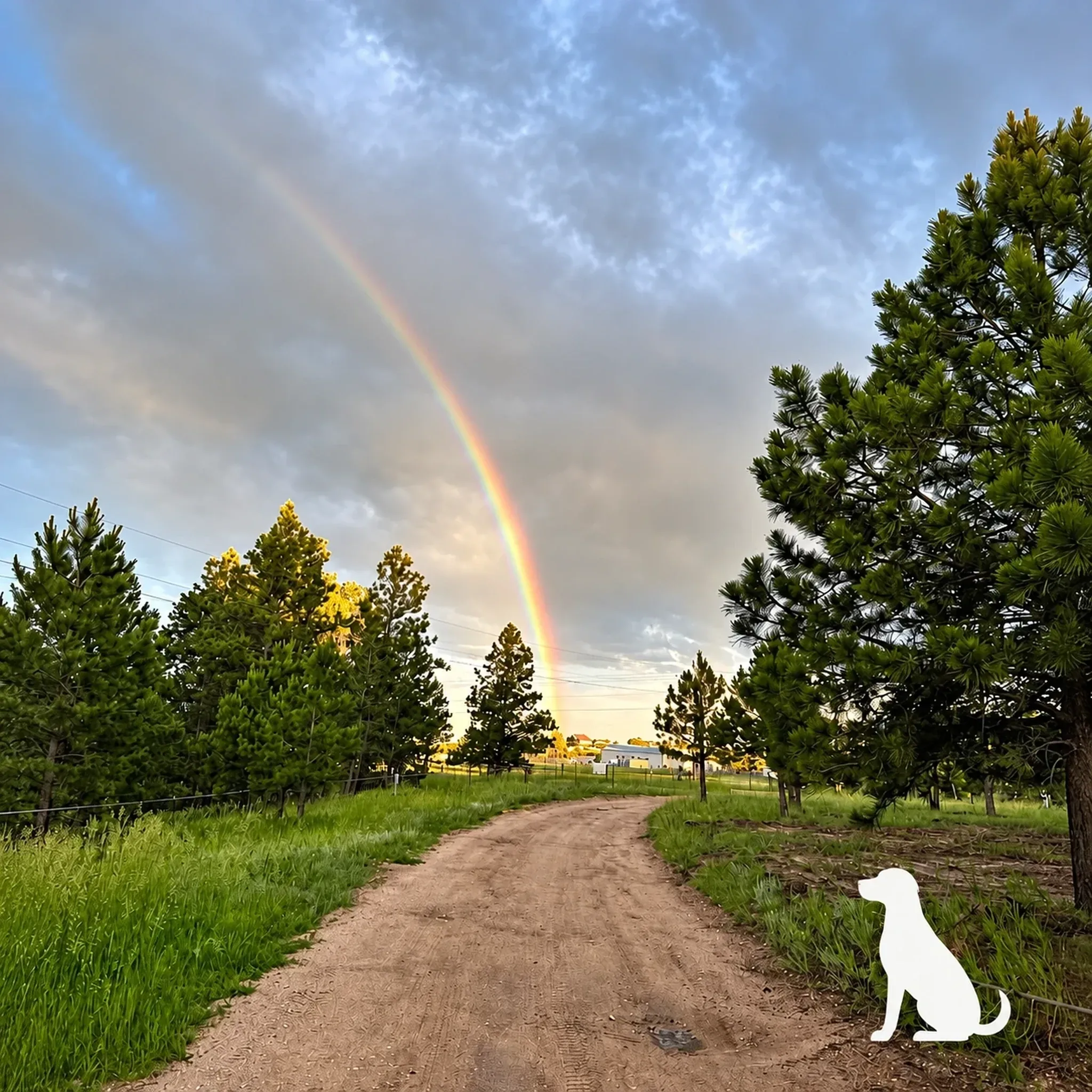 Rainbow Over Ranch Road at Pinnacle K9.