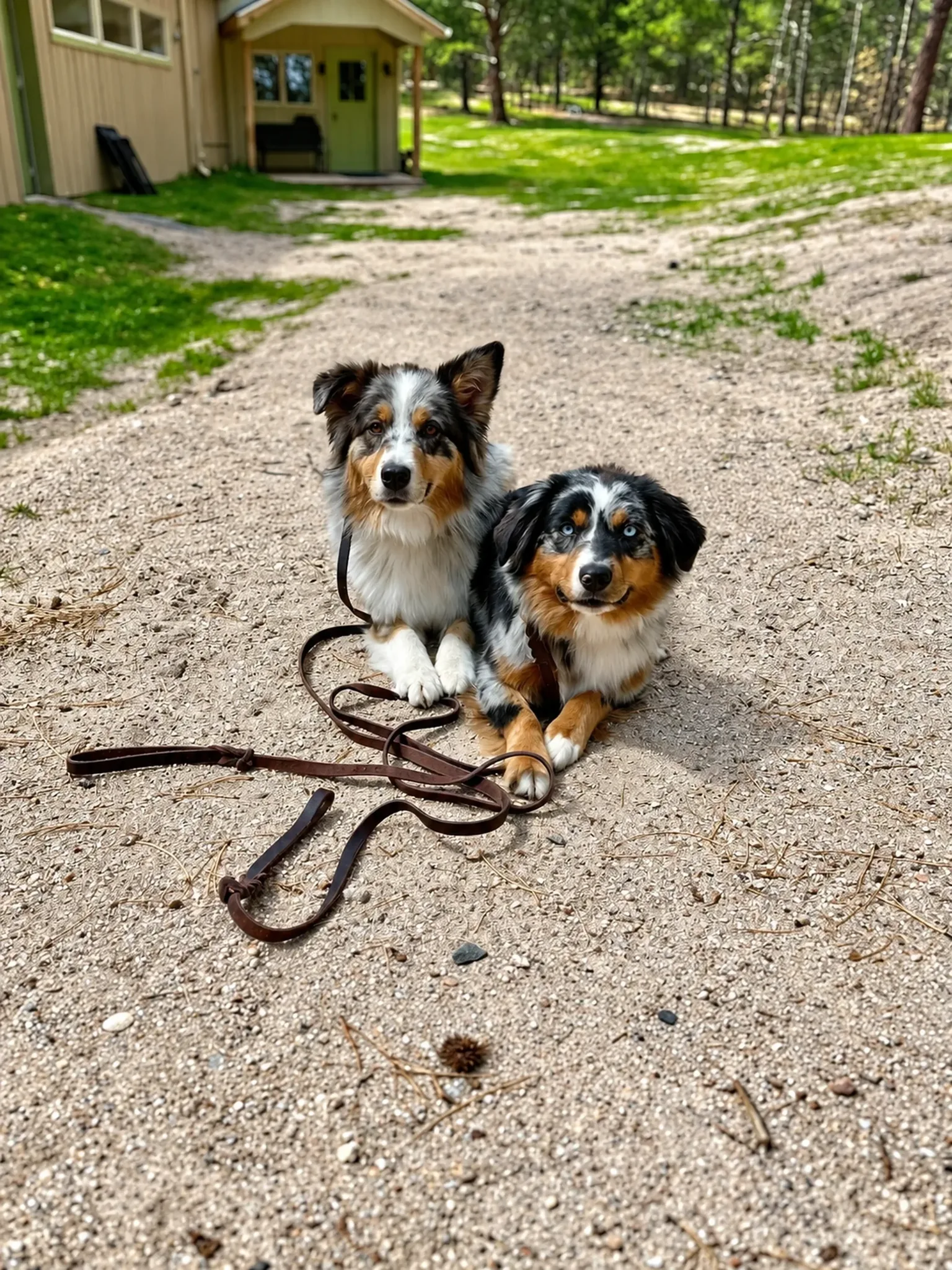 Two Dogs On Property at Pinnacle K9.